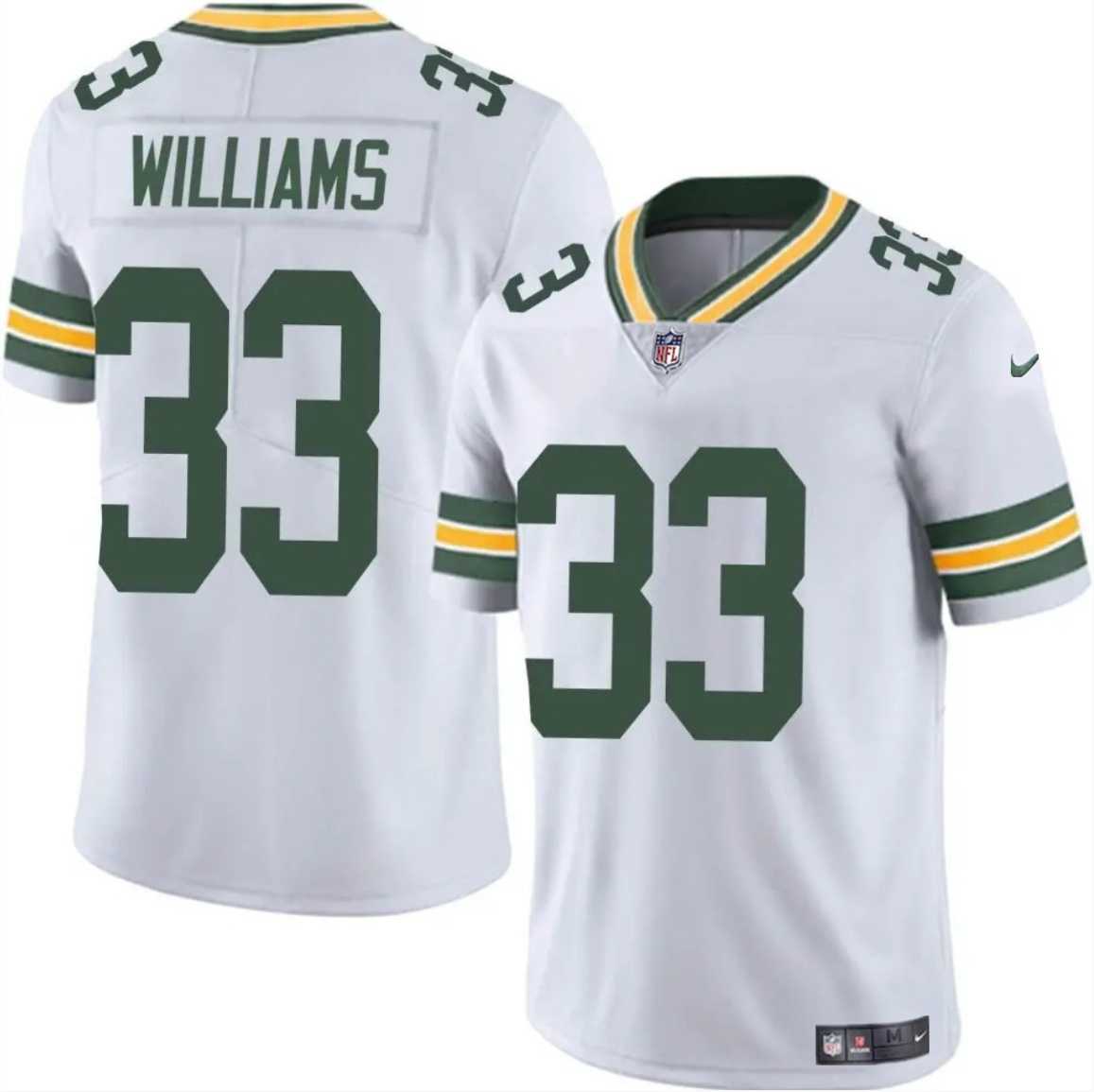 Men & Women & Youth Green Bay Packers #33 Evan Williams White Vapor Untouchable Limited Stitched Jersey Dzhi